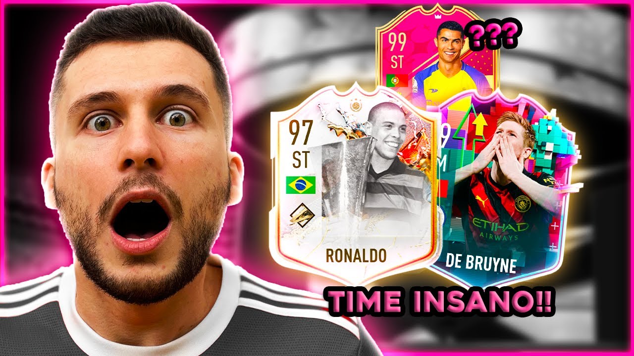 TIME INSANO COM RONALDO E DE BRUYNE 99!! EM BUSCA DO CR7 FUTTIES!! FIFA 23 - ULTIMATE TEAM