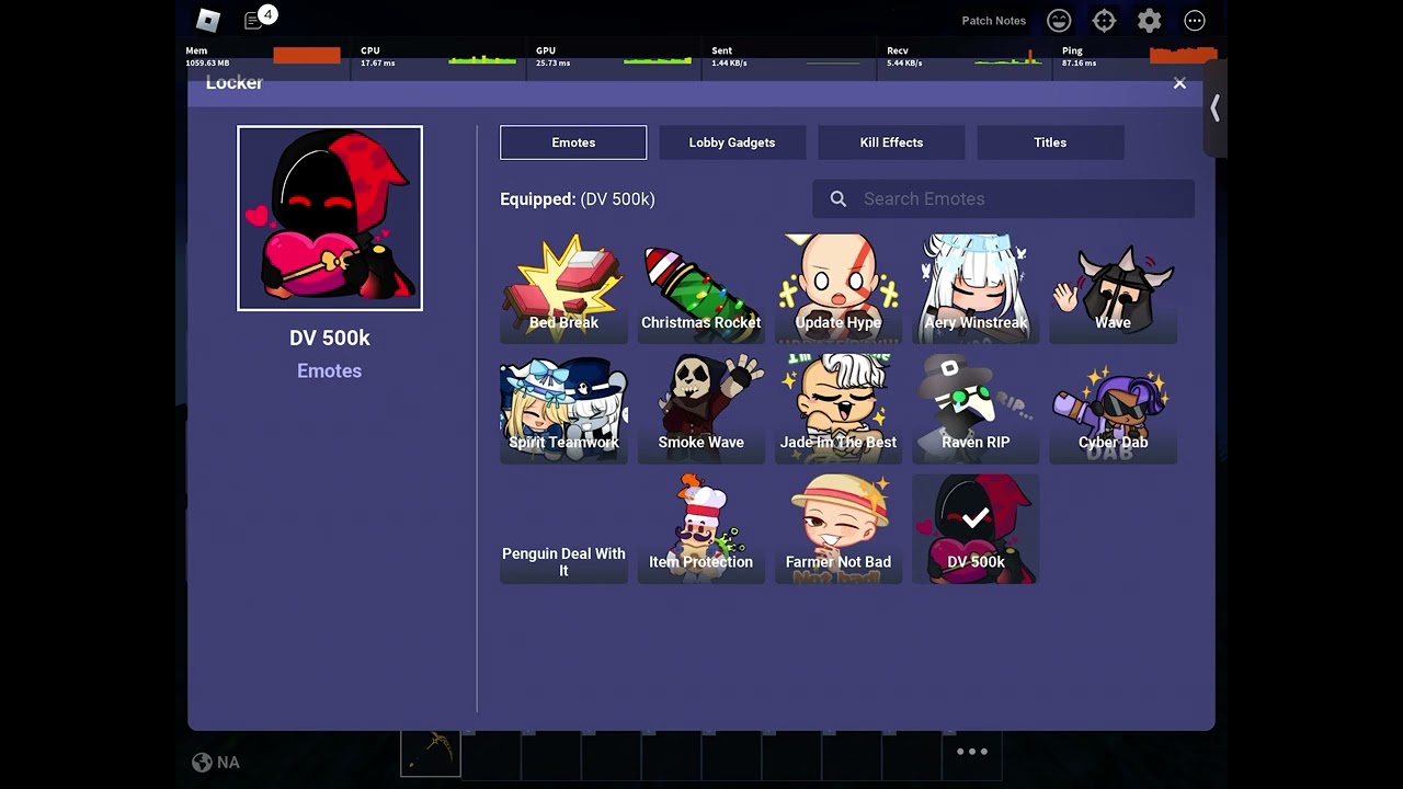 How to get Dv emote in Bedwars