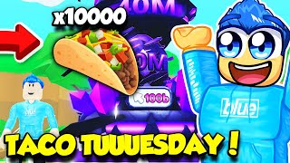 TACO TUESDAY LIVE IN TAP SIMULATOR!!