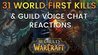 31 World First Kills in World of Warcraft (With Guild Voice Chat)