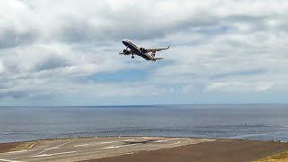 2X WINDSHEAR GO AROUND back to back at Madeira Airport by Madeira Airport Spotting 6,289 views 21 hours ago 2 minutes, 13 seconds