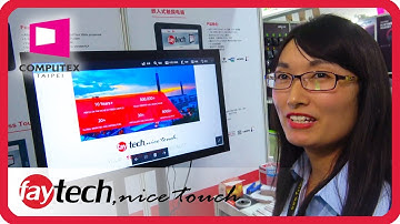 faytech at Computex 2018 - showing our 55" Kiosk and Open Frame Series!