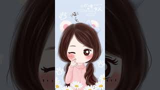 korean cartoon characters girl.