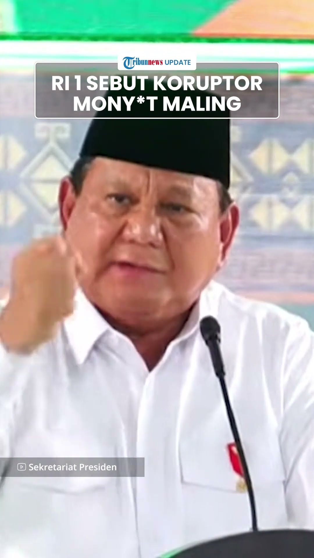 Pidato Menggebu Prabowo di Acara Muslimat NU, Sebut Koruptor 'Monyet Maling Gak Pernah Sadar'