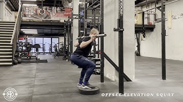 Offset Elevation Squat