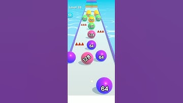 Ball Run 2048-Gameplay Walkthrough part 1 Tutorial Levels 24 (ios,android)