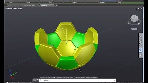 how to make Soccer In Autocad || how to make football in AUTOCAD 2016