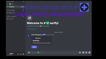 How to setup verification with Invite management.