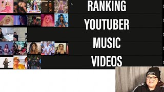 Ranking TERRIBLE Youtuber Music Videos…