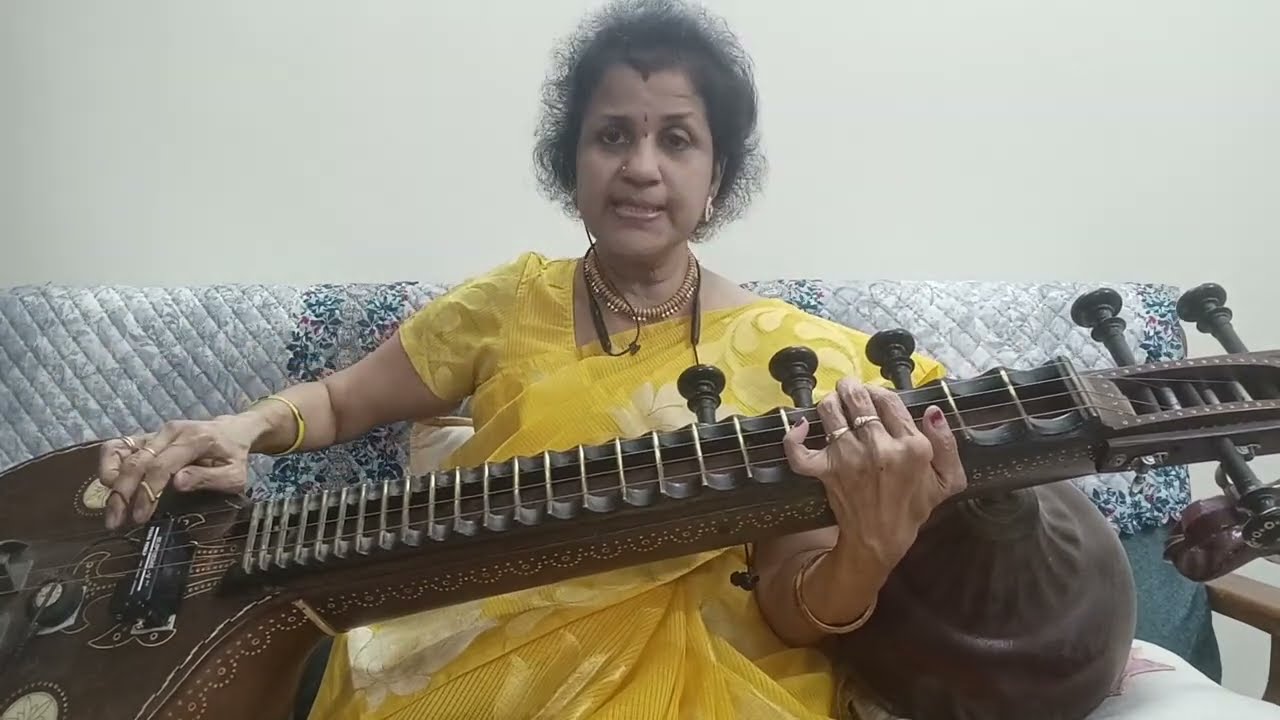 సంగీత పాఠాలు వీణ మీద || Veena class in Telugu || know your veena swara sthanas
