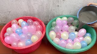 Cement Craft Ideas / Amazing Technique Making Outdoor Dining Table And Flower Pots From  Balloons .