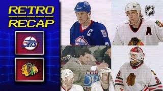 Roenick scores 4 | Retro Recap | Jets vs. Blackhawks screenshot 2