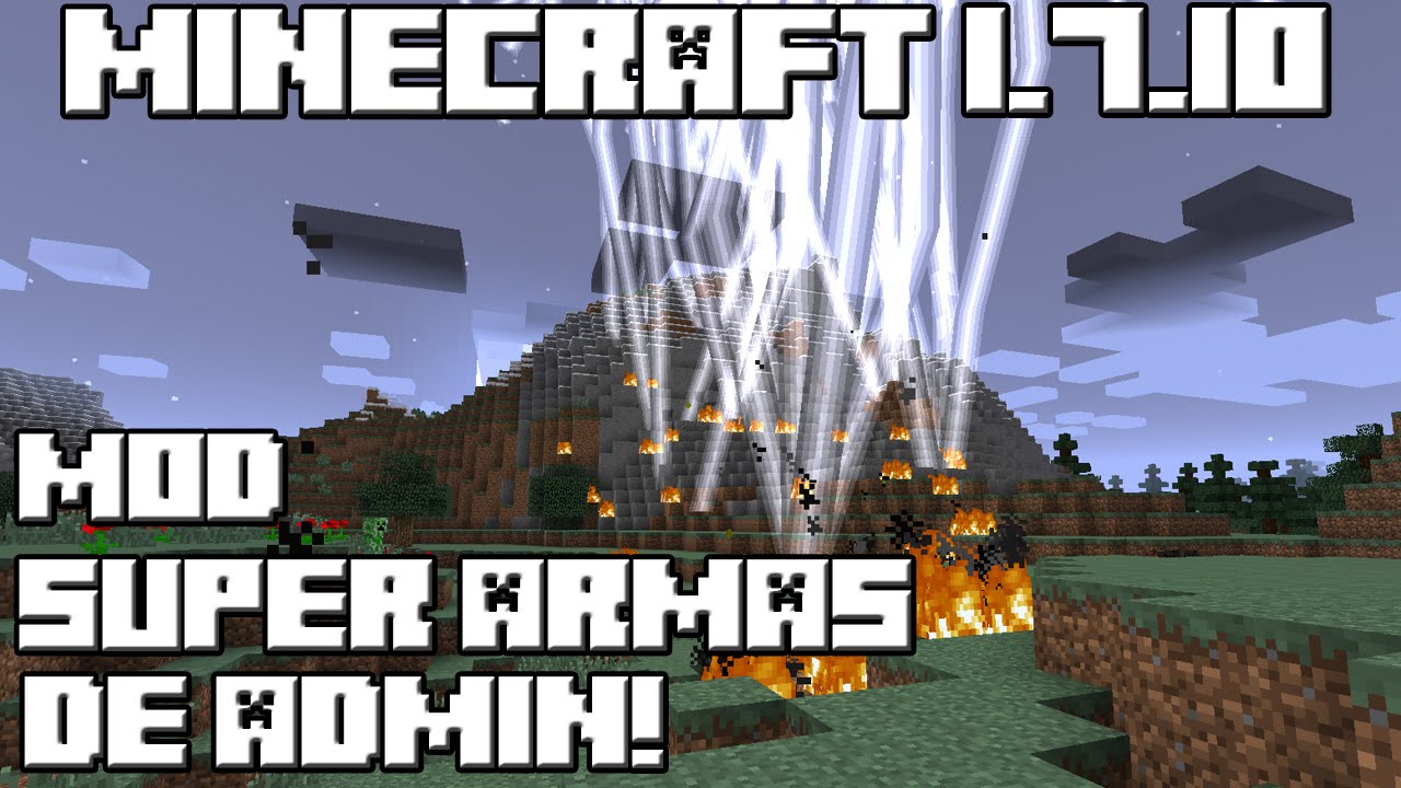 Minecraft 1.7.10 MOD SUPER ARMAS DE ADMIN! - YouTube