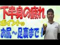 【足の疲れ 解消 マッサージ】足の疲れはテニスボールが便利です!ポイントはお尻~足裏までしっかり!