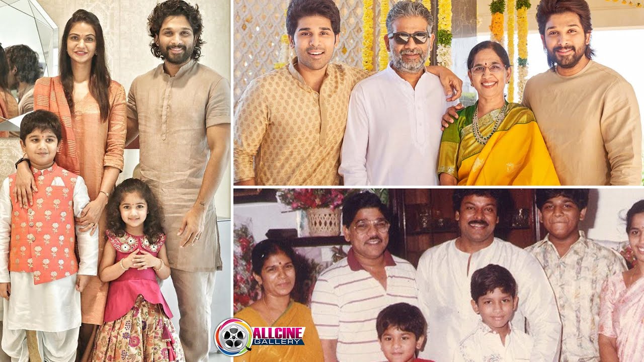 Allu Arjun Family Photos with Wife Sneha Reddy, Son Allu Ayaan, Daughter  Allu Arha, Father, Mother - YouTube