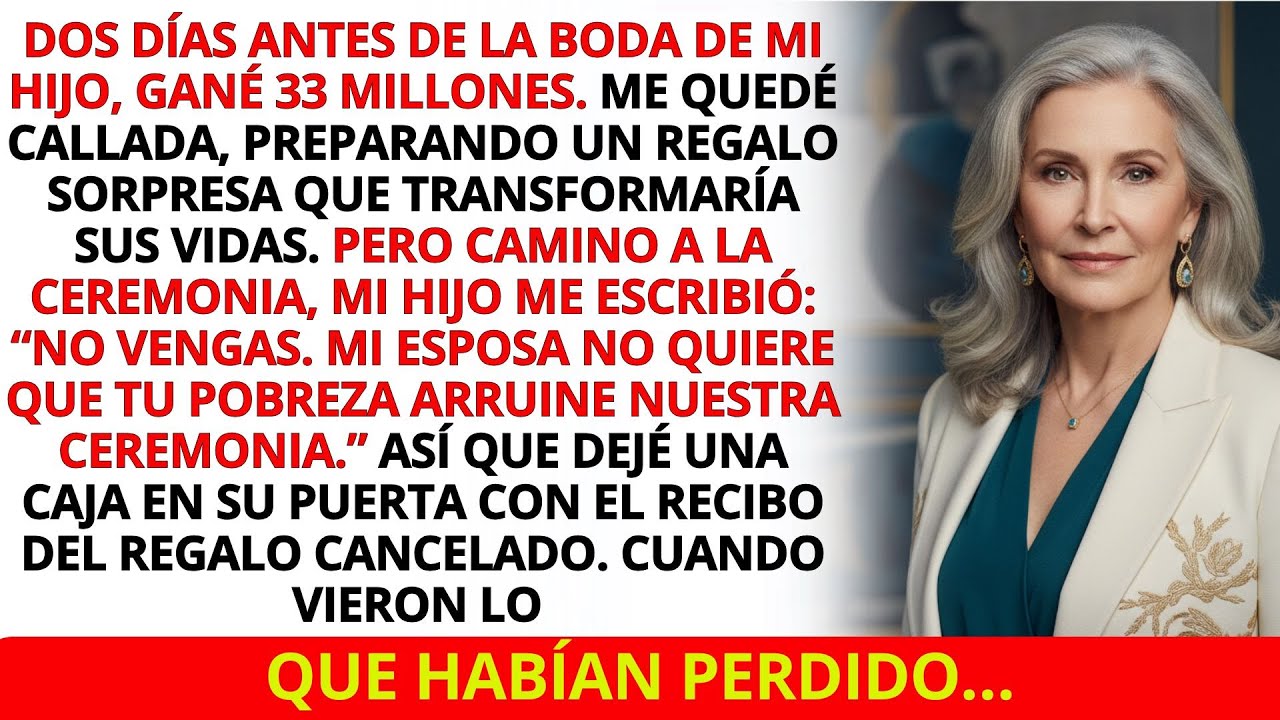 Mi Hijo Me Escribió: Mamá, No Vengas — Mi Esposa No Te Quiere Aquí. Así Que Recibí Una Llamada…