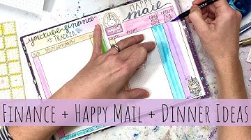 Setting up my 2020 A5 Hobonichi Cousin Avec | Finance Tracker + Happy Mail Tracker + Dinner Ideas