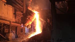 Ladle crane in melt shop near Detroit