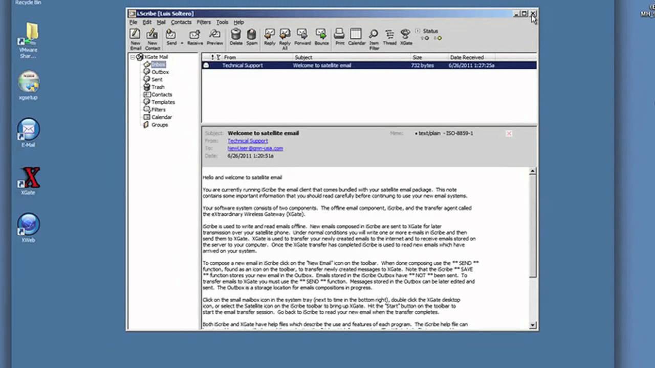 How to Send and Receive Satellite Email with XGate for Windows Video 2 ...