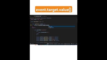 event.target.value() in JavaScript #shorts