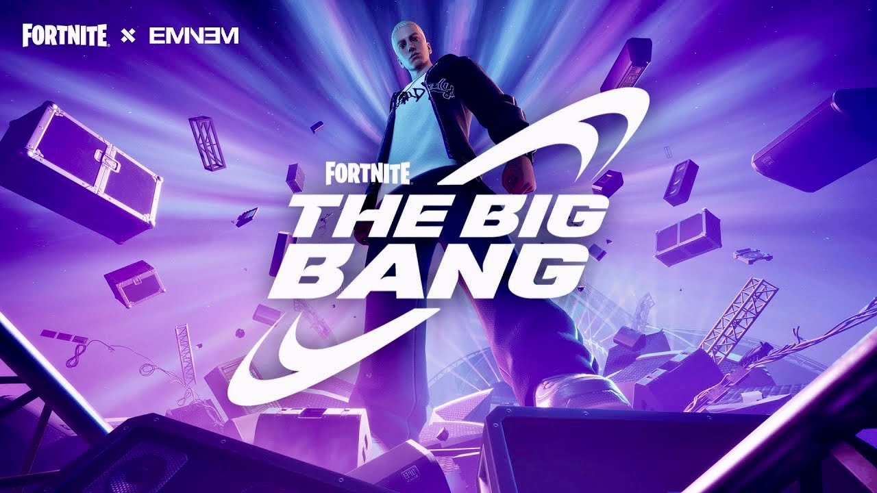 Fortnite Live Event The Big Bang Eminem Concert YouTube