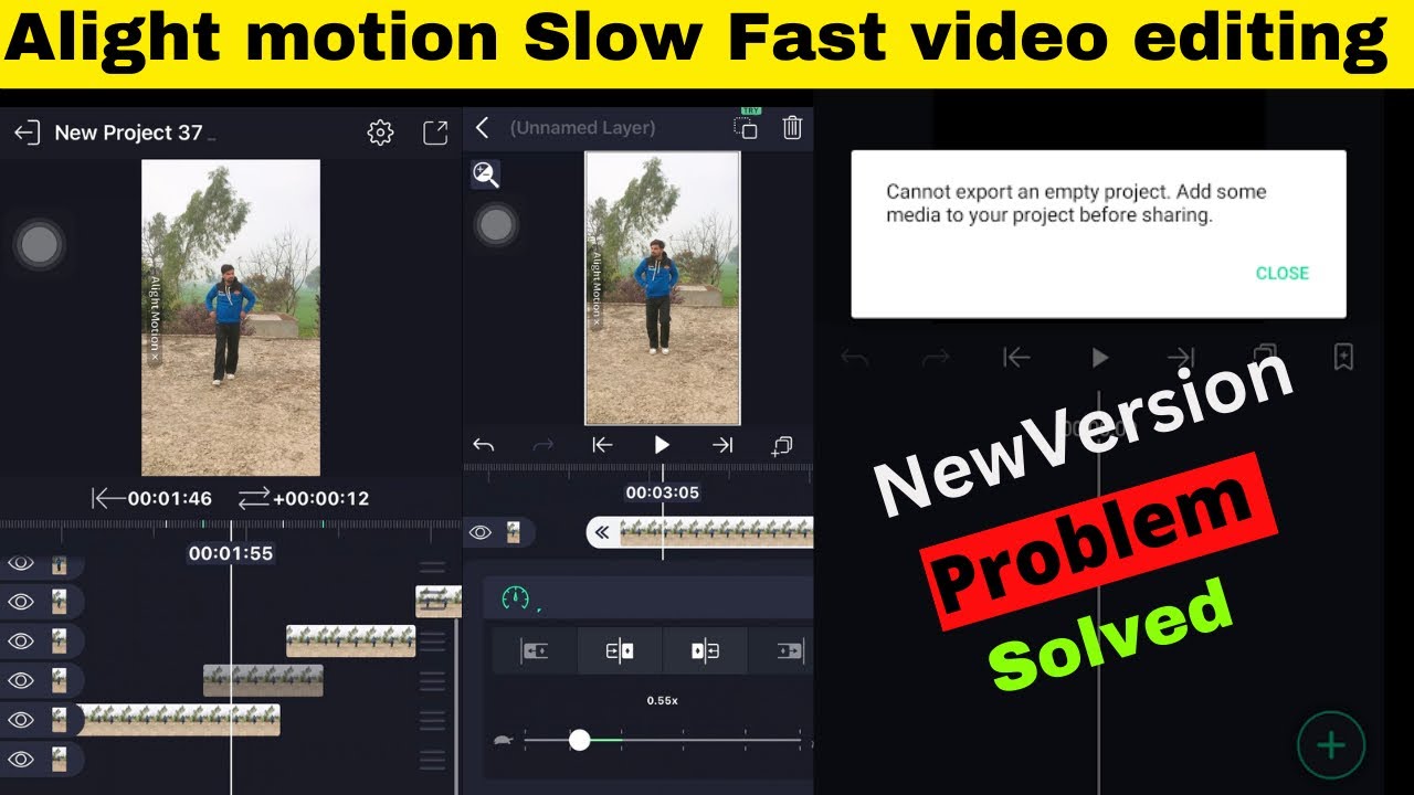 Alight Motion slow Fast motion video editing How to make Slow Motion