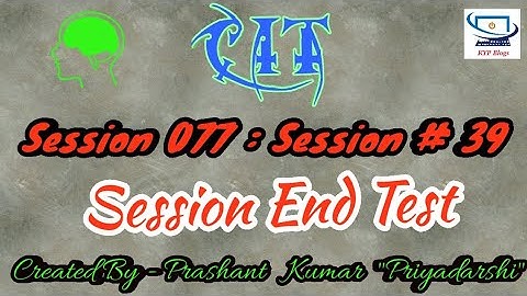 Session 77 - Session 39 - BS CIT - Session End Test