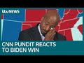 US Election: A CNN pundit's emotional reaction to Joe Biden's presidential win | ITV News