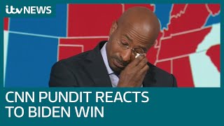 US Election: A CNN pundit's emotional reaction to Joe Biden's presidential win | ITV News