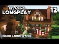 Building a medieval town in minecraft  market house no commentary survival 119