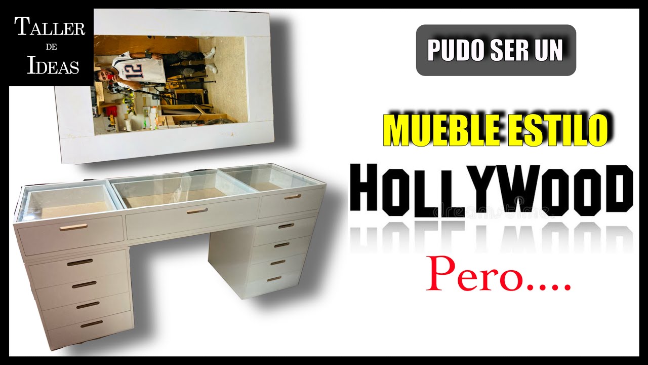 MUEBLE HECHO CON MELAMINA CASI ESTILO HOLLYWOOD | VIDEO 4K