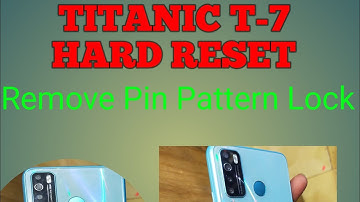 Titanic T-7 Hard Reset, Remove Pattern Pin