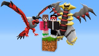 Consegui um dos Melhores Lendários em 1 Bloco no Minecraft Pixelmon!