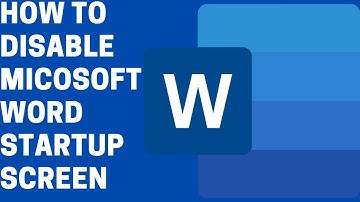 How to disable Microsoft Word default startup screen