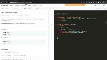 Valid perfect square - JavaScript