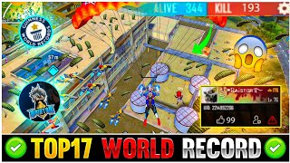 Top 17 World Record Of free fire- para SAMSUNG A3,A5,A6,A7,J2,J5,J7,S5,S6,S7,S9,A10,A20,A30,A50,A70