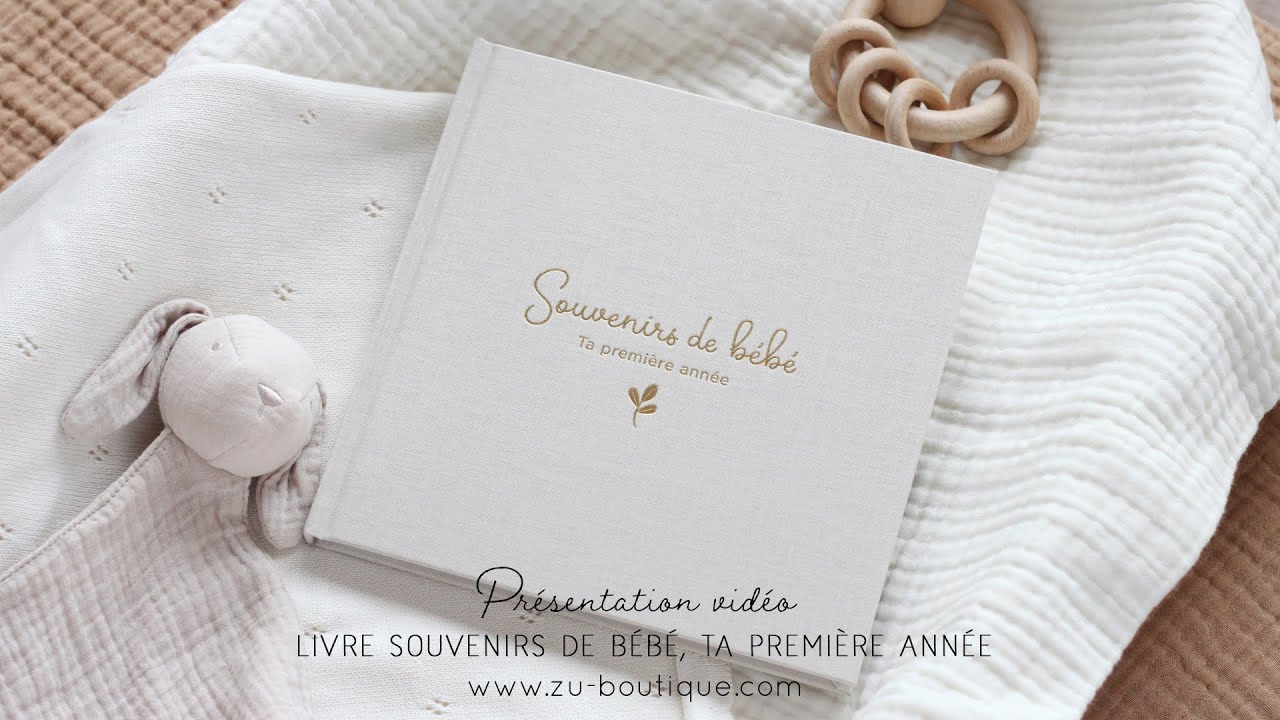 Présentation du livre Souvenirs de bébé, ta première année - YouTube