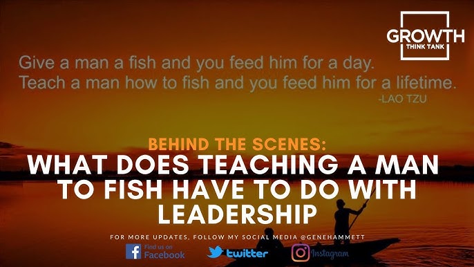Teaching a person to fish without giving them access to fishing