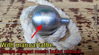 Cara Membuat Gangsingan Terkuat Bercorak Hati Dengan Mesin Bubut | How To Make Strong Spintop Ball