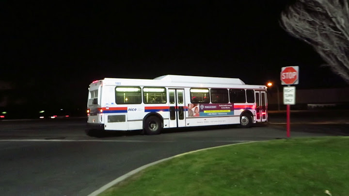 NICE Bus: Bellmore bound Orion V CNG 1022 N45 leaving Roosevelt Field