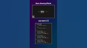CSS Neon Glowing Effects Loader | #shorts #coding #ashutoshpython
