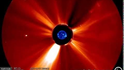 Jupiter___EIT 171, LASCO C2, COR2-A  (2014-01-30 01:25:54 - 2014-02-05 15:48:05 UTC)