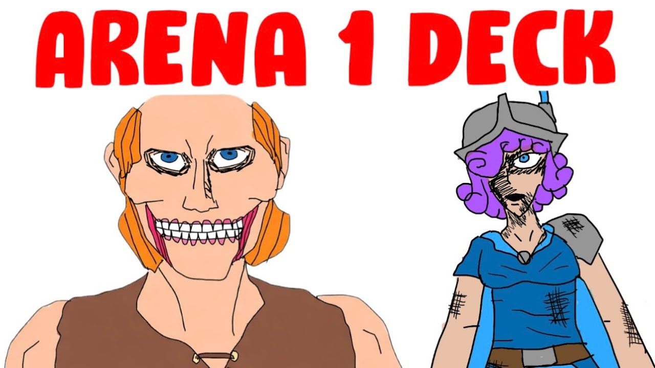 Arena 1 Deck At 12,000 Trophies! Can We Win?
