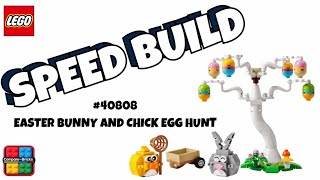 LEGO SPEED BUILD EASTER BUNNY AND CHICK EGG HUNT #40808 #legos #legoeaster #legogiveaway #legonews
