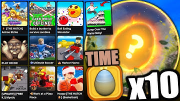 GETTING x10 EASY Time Egg Badges! (ROBLOX THE HATCH EVENT)