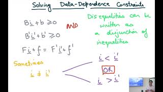Compiler Design Module 139 : Solving Data Dependence Constraints