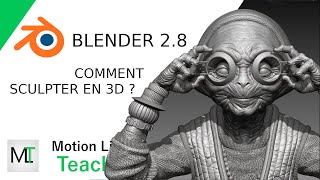 Blender 2.8  Les bases du SCULPT (Sculpture 3D)