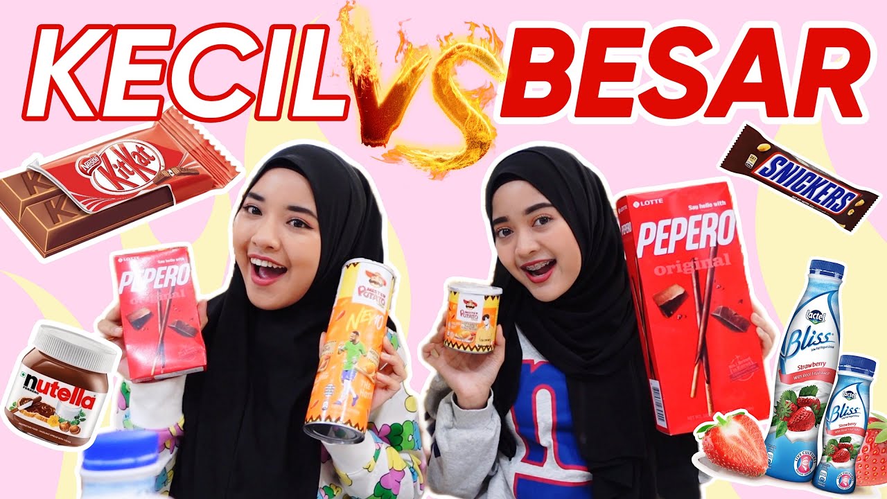 MAKANAN KECIL VS BESAR PART 2 | DISABOTAJ OLEH BONDA 🤡
