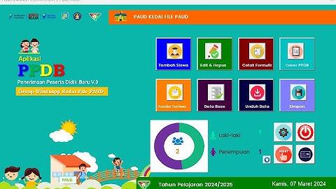 APLIKASI PPDB PAUD BERBASIS EXCEL VBA VERSI 3