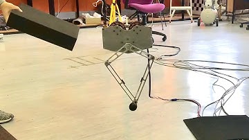 Pushing a Hopping Robot Around